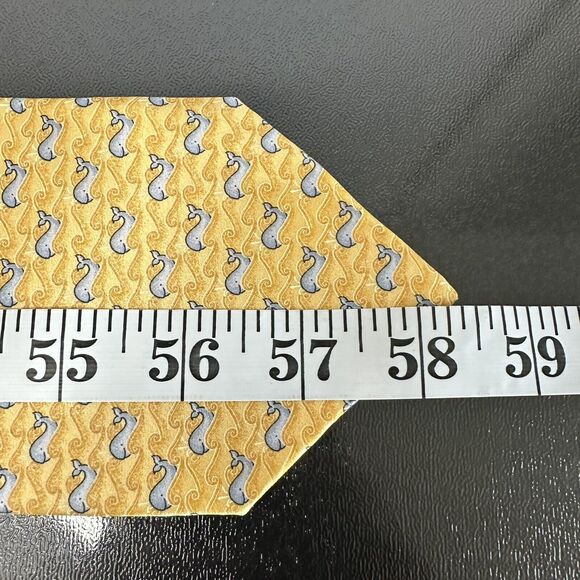 2 FRANGI Men's Designer 100% Silk Neckties One New With Tag Whales Made in Italy - Picture 7 of 7